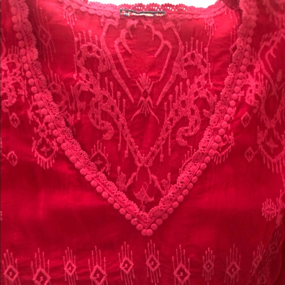 Johnny Was Tribal Poncho - NWOT - Size M - Runs Lg